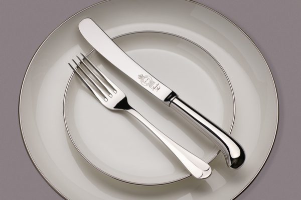Pistol Rattail Silver Plated Flatware