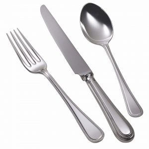 Bead Sterling Silver Flatware - 7-piece-place-setting