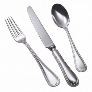 English Reed & Ribbon Sterling Silver Flatware - 7-piece-place-setting