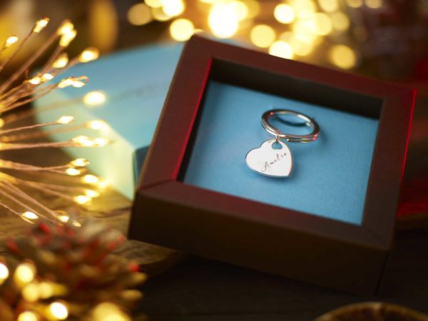 Sterling Silver Heart Keyring - Image 3
