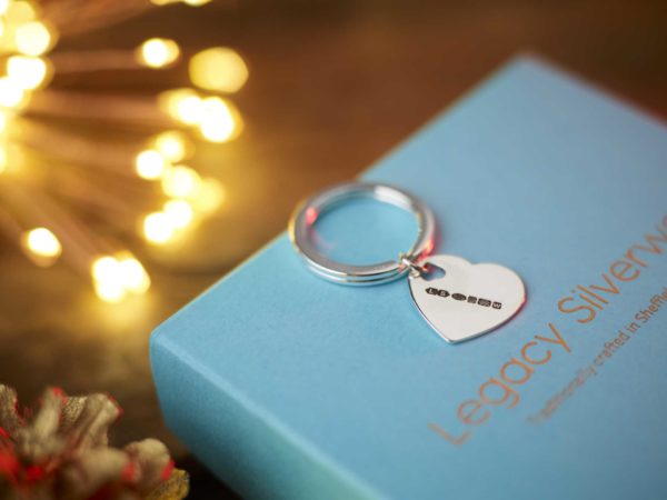 Sterling Silver Heart Keyring - Image 4