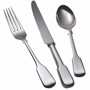 Plain Fiddle Sterling Silver Flatware - 7-piece-place-setting
