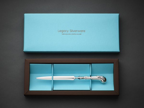 Fancy Pistol Hallmarked Sterling Silver Letter Opener